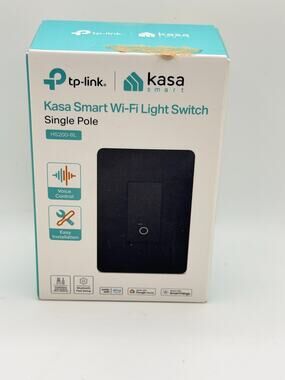 TP-Link Kasa Smart Wi-Fi Light Switch Single Pole HS200-BL